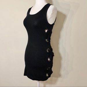 SOLD ⚠️ OPENING CEREMONY black grommet mini dress